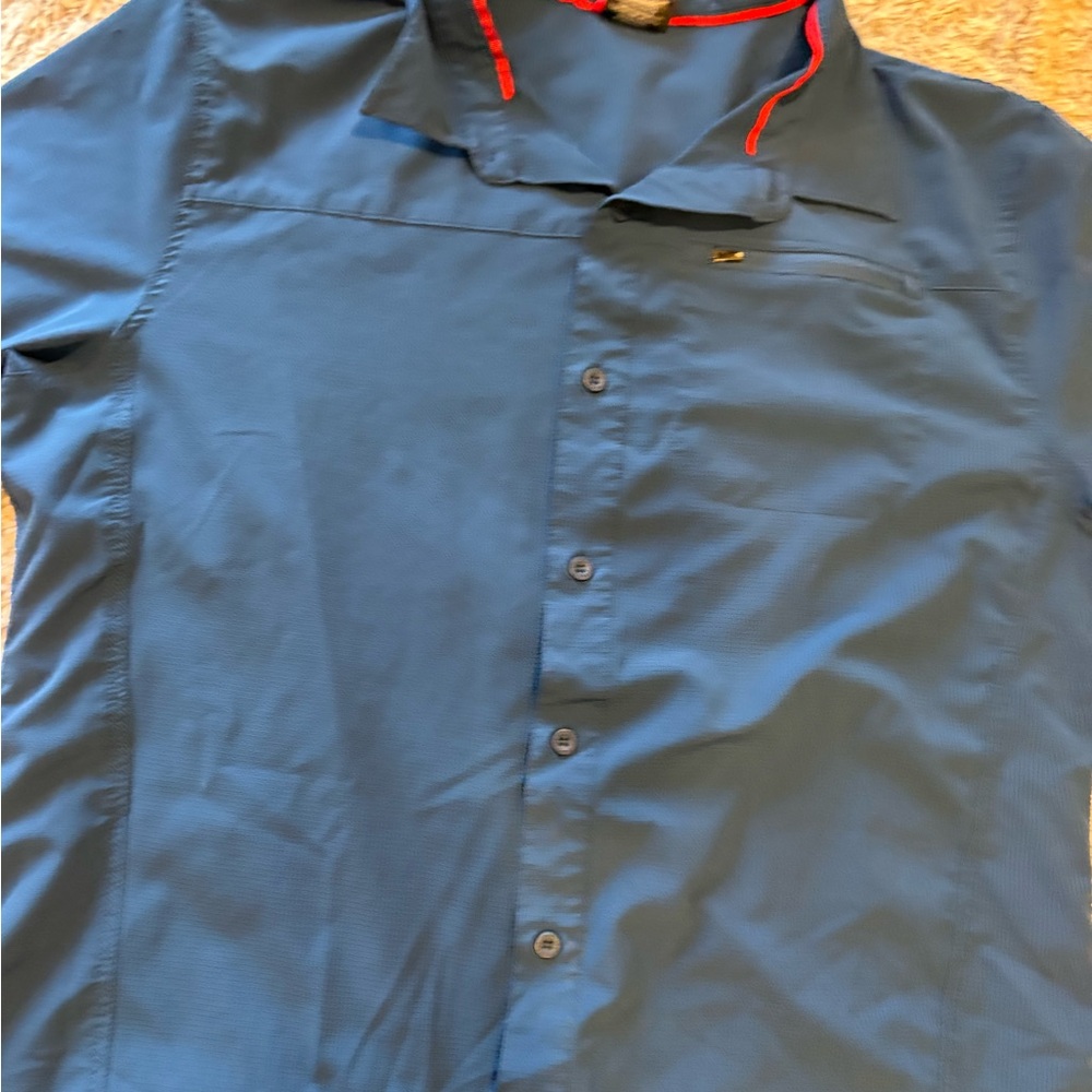 Gerry Outdoor Fishing Pocket Short Sleeve XL Polo Shirt Kayak Hike Camp